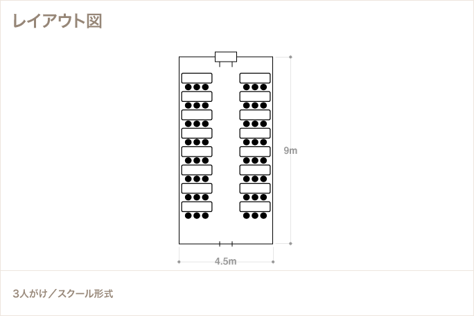 48名様での使用例のレイアウト図